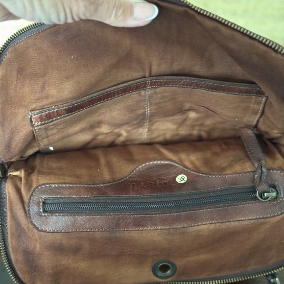 Bed Stu AIKEN Rustic Teak Leather Crossbody Bag NWOT - Picture 7 of 7